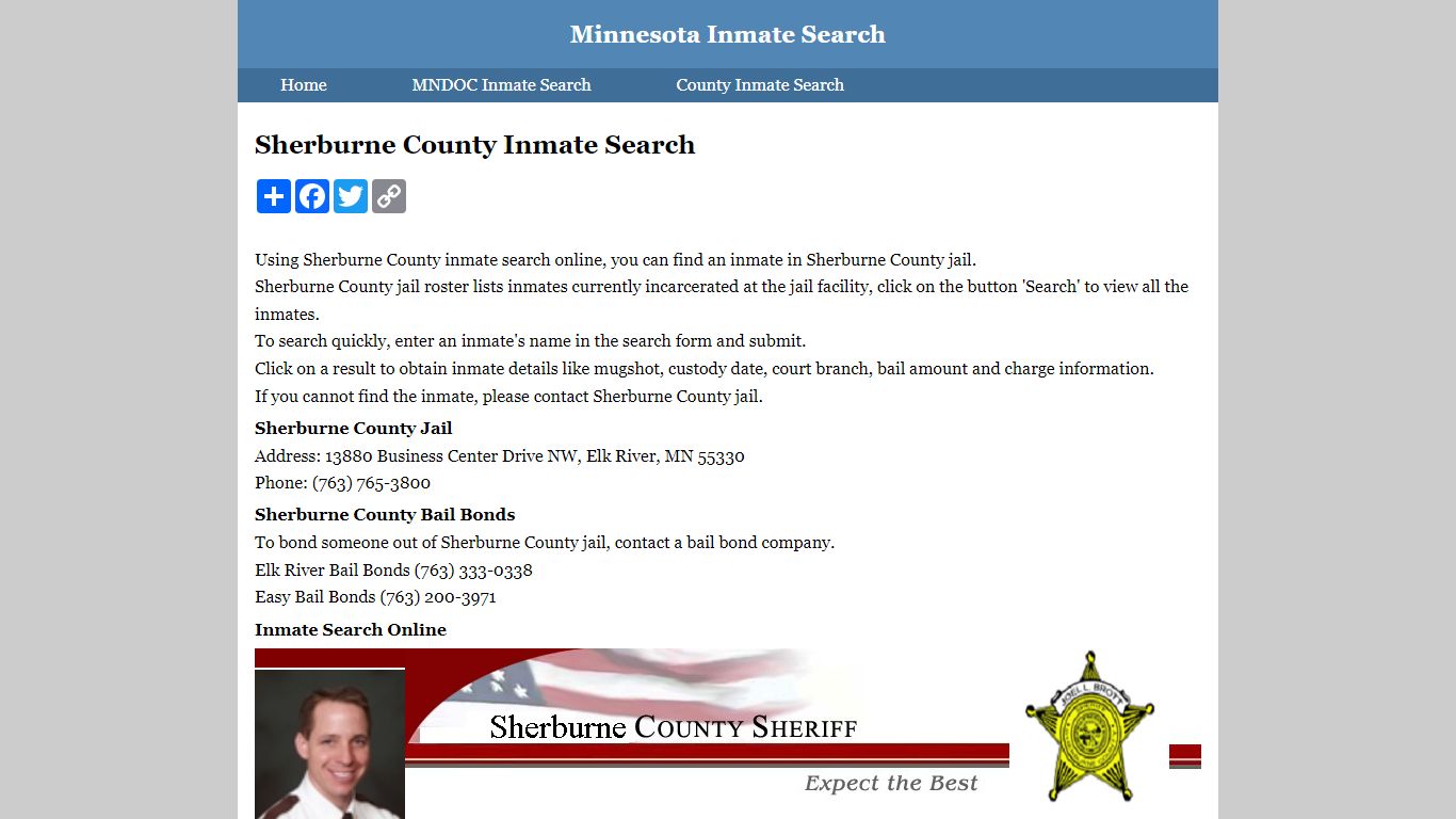 Sherburne County Inmate Search